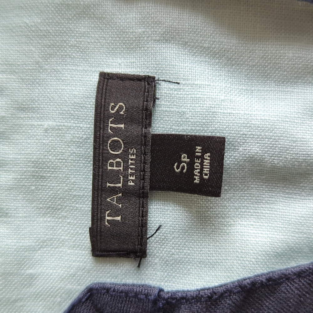 Talbots Light Ice Blue Linen Tunic - Picture 8 of 17